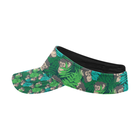 Chimpanzee Pattern Print Design 01 Unisex Sun Visor