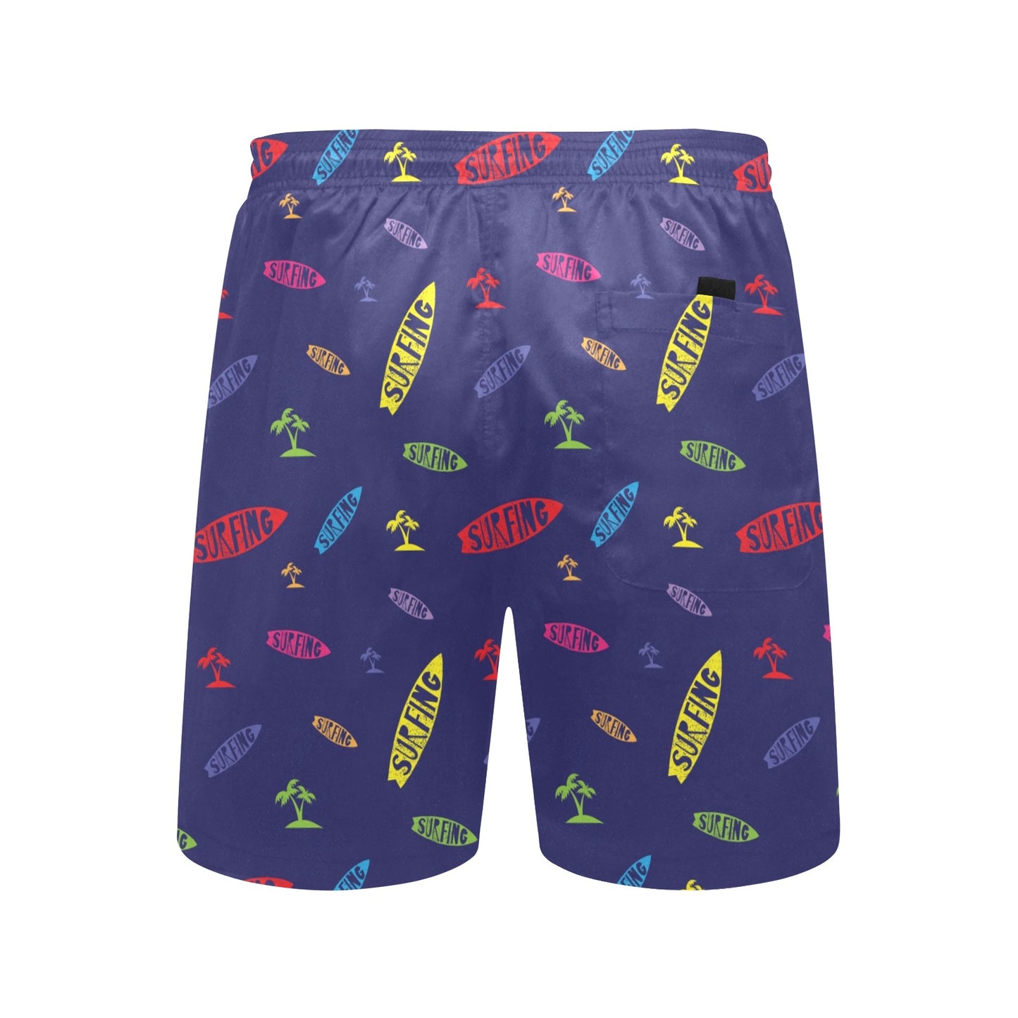 Surfboard Print Design LKS305 Men's Swim Trunks Beach Shorts