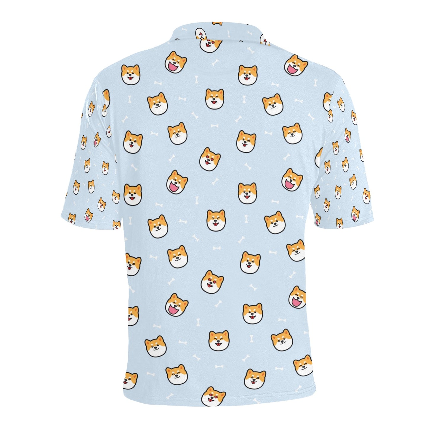 Shiba Inu Print Design LKS3012 Men Polo Shirt