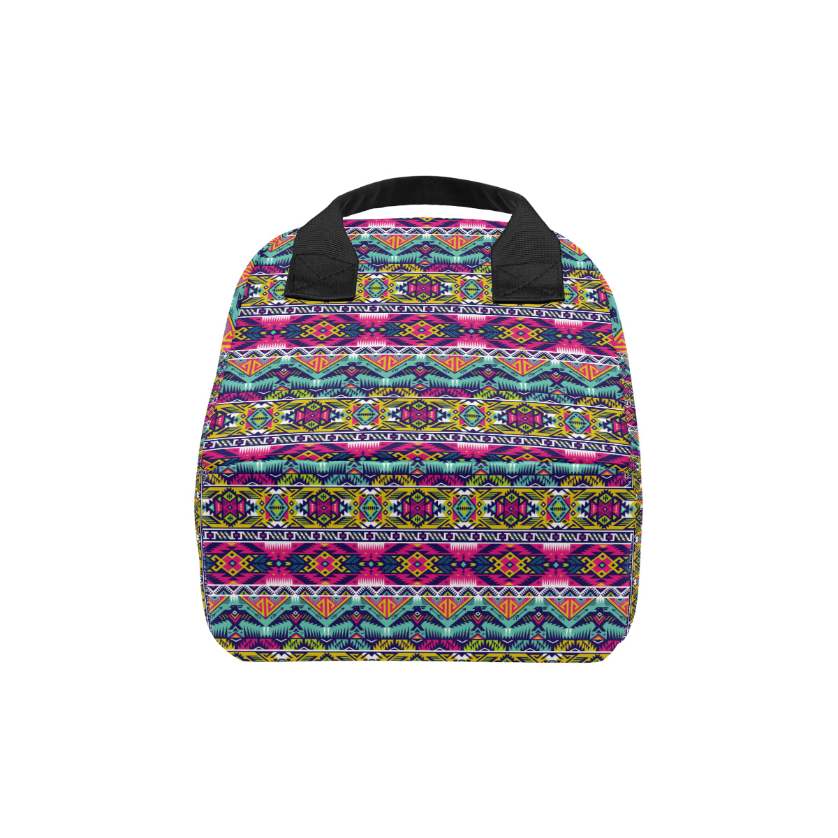 Indian Navajo Color Themed Design Print Insulated Lunch Bag
