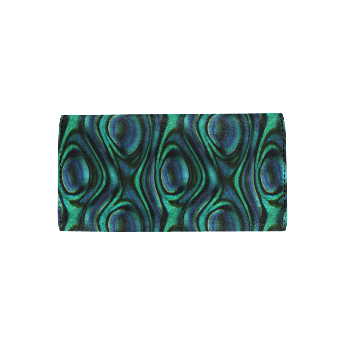 Abalone Pattern Print Design 01 Women's Trifold Wallet