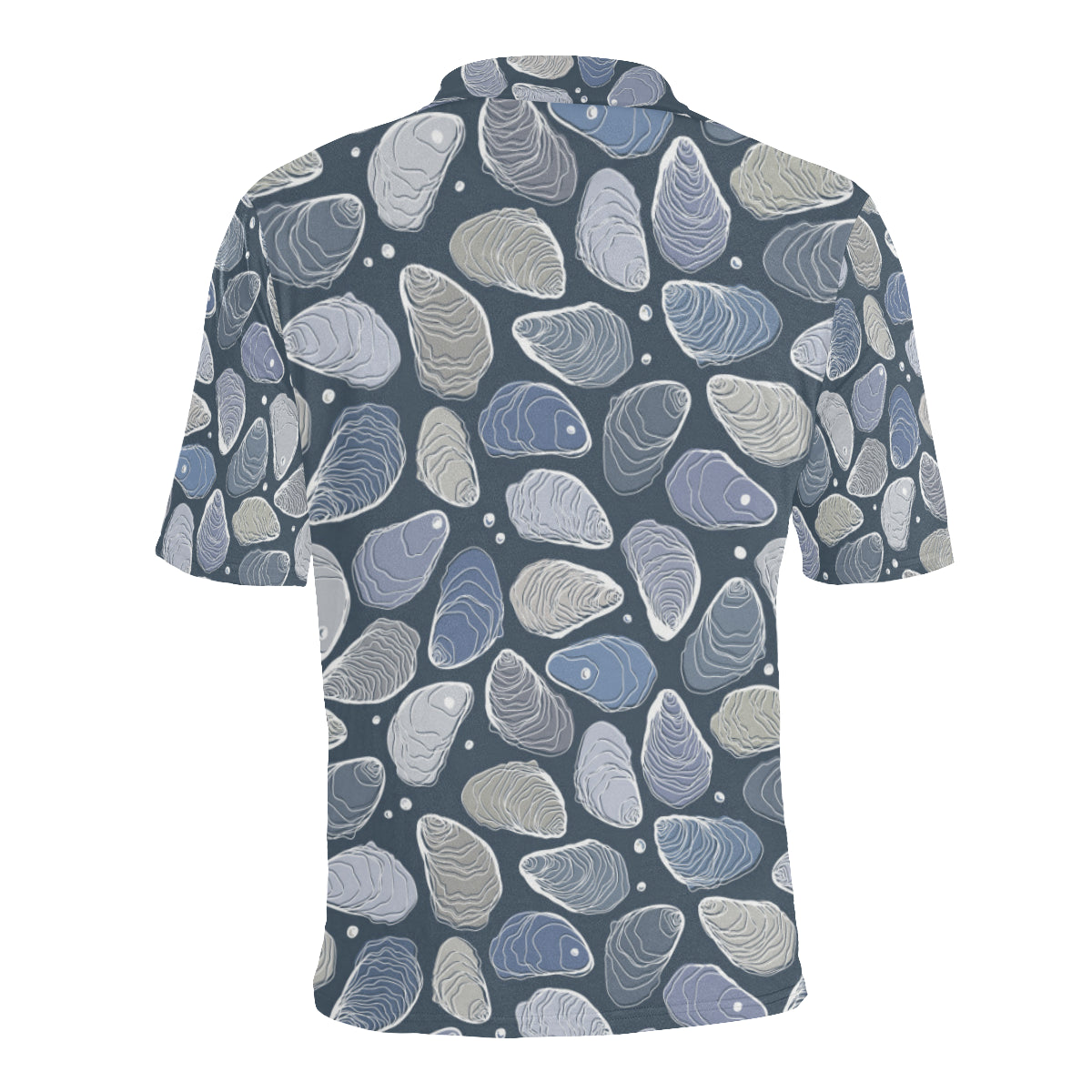 Oyster Pattern Print Design 02 Men Polo Shirt