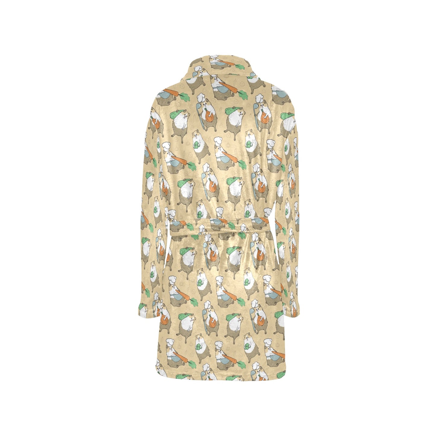 Guinea Pig Print Design LKS401 Women's Fleece Robe