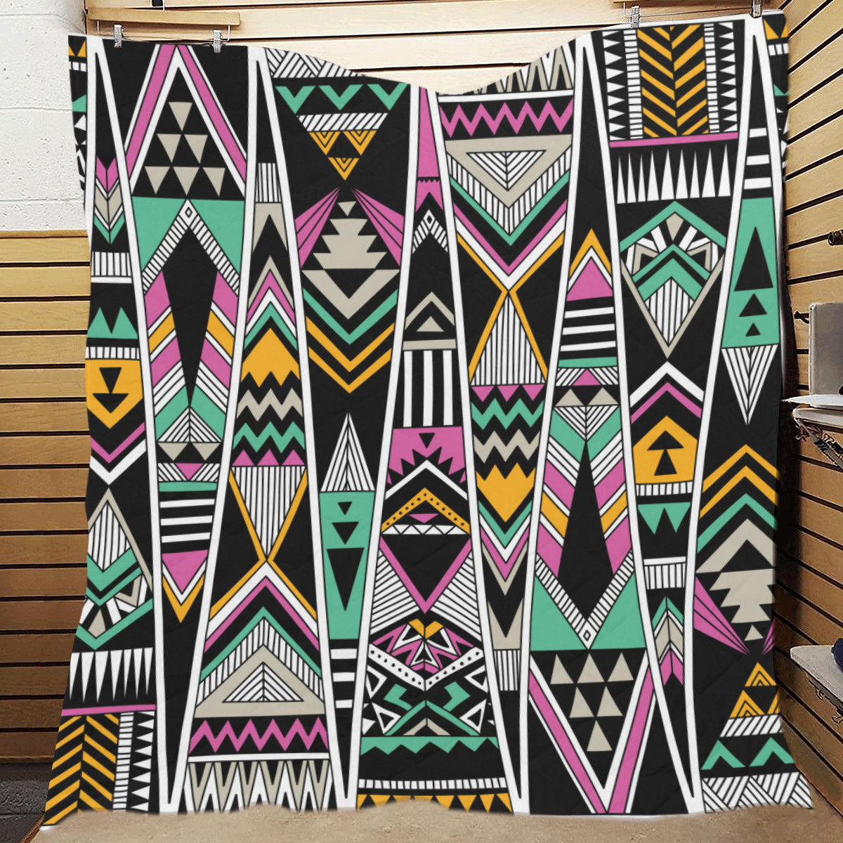 Tribal Aztec Triangle Premium Quilt