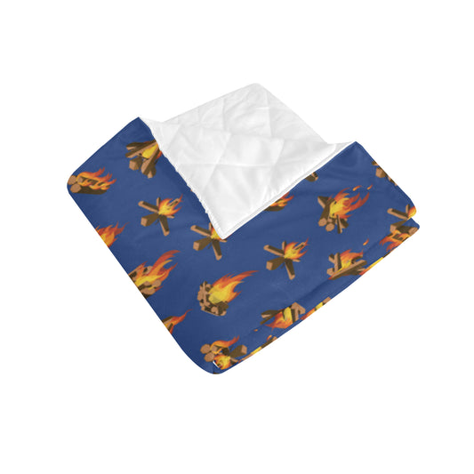 Campfire Pattern Print Design 03 Premium Quilt