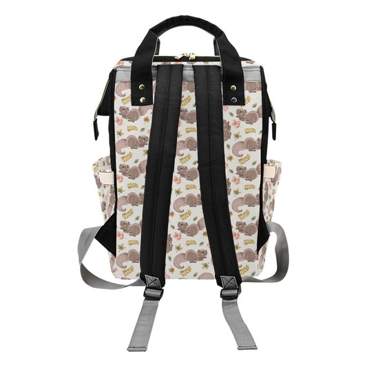 Squirrel Print Design LKS307 Diaper Bag Backpack