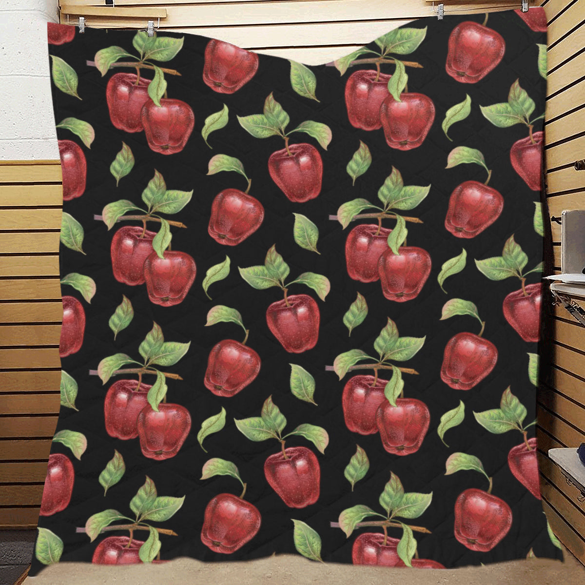 Apple Pattern Print Design AP011 Premium Quilt