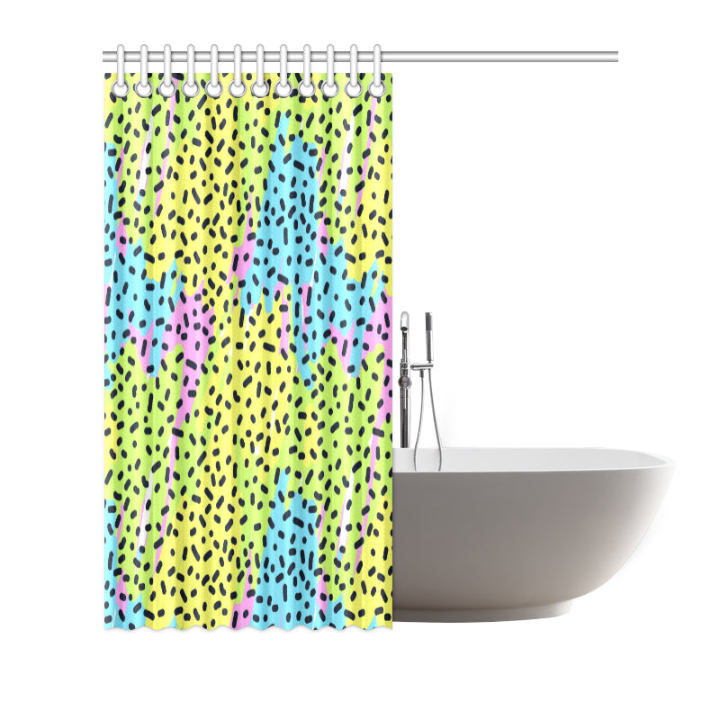 90s Pattern Print Design 2 Shower Curtain