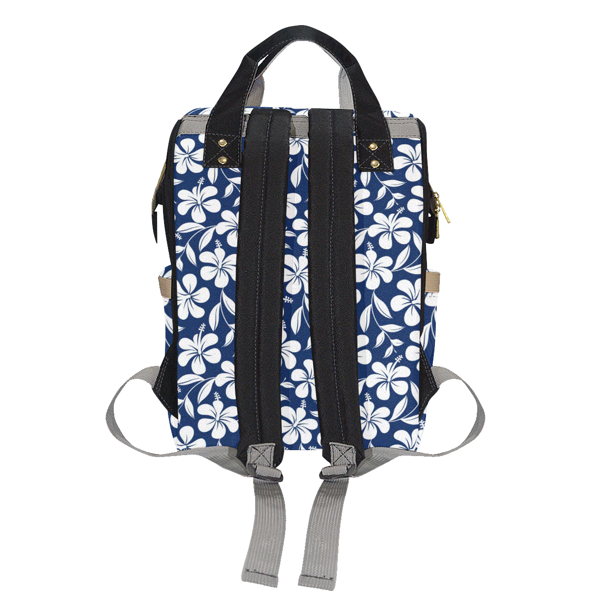 Hibiscus Pattern Print Design HB031 Diaper Bag Backpack