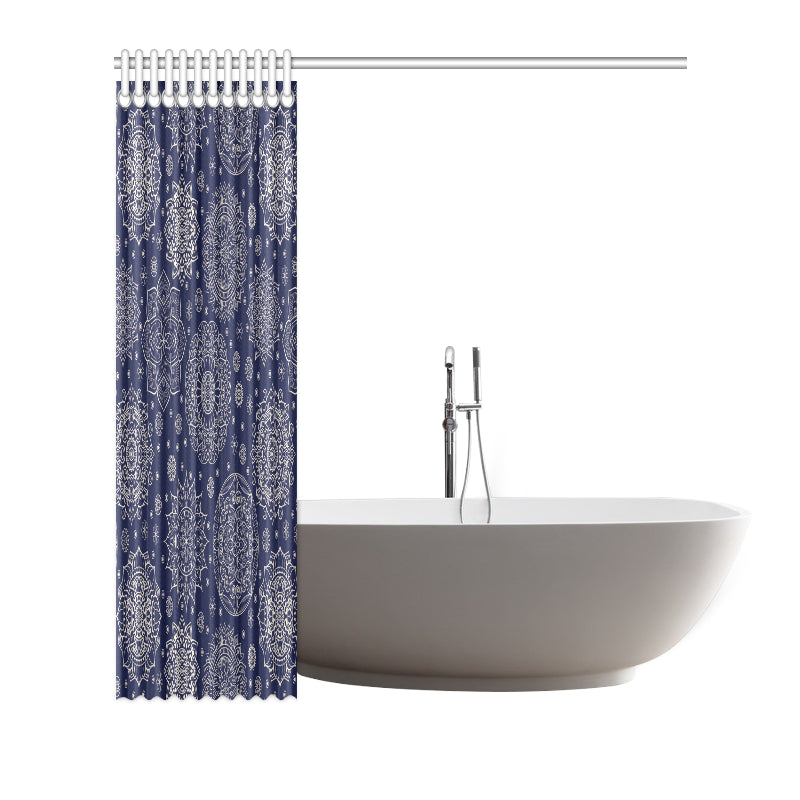 Mandala Pattern Print Design 02 Shower Curtain