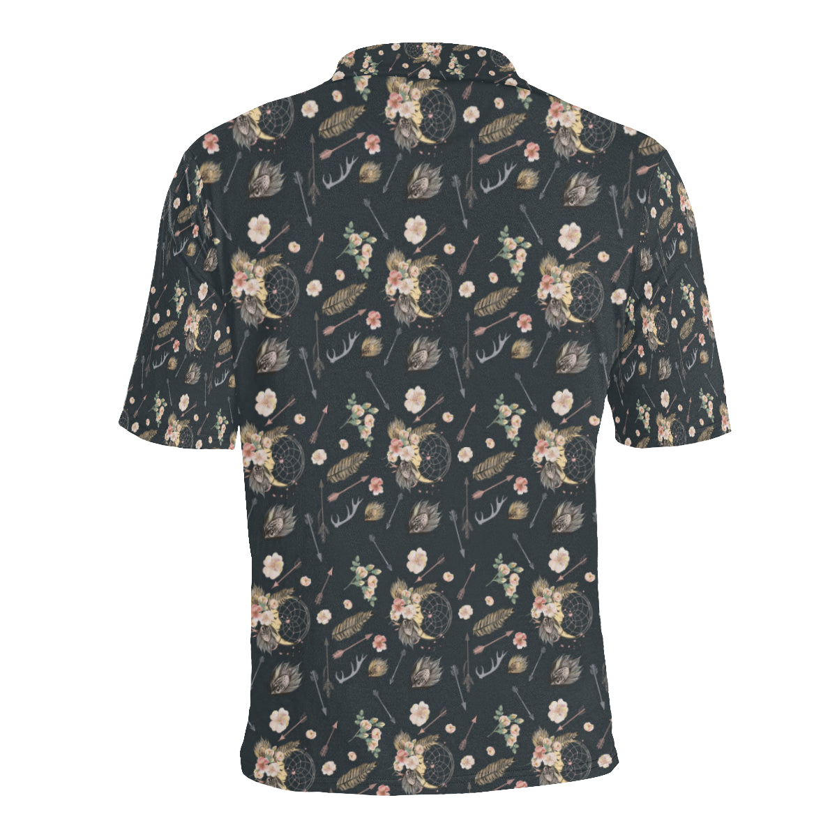 Bohemian Pattern Print Design 09 Men Polo Shirt