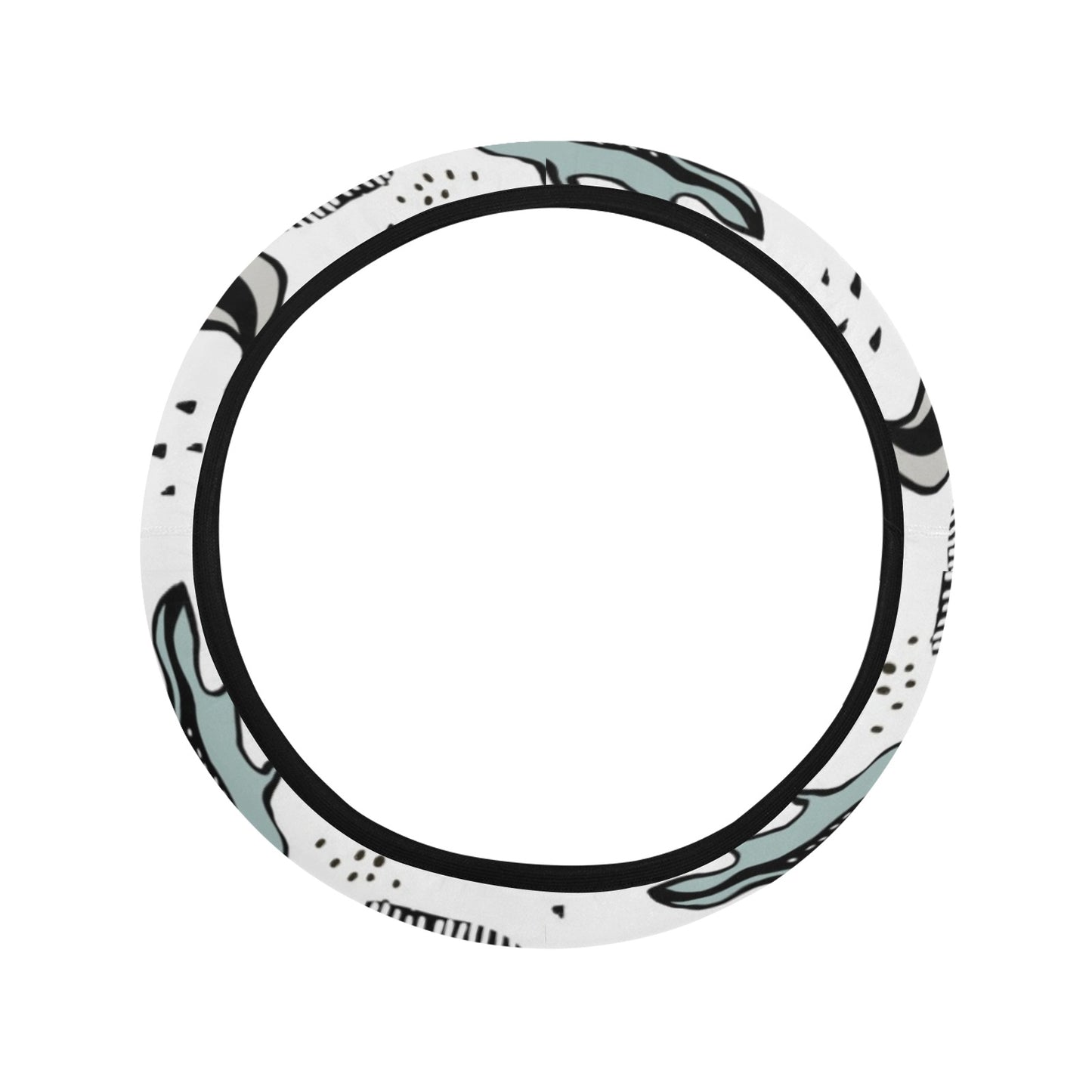 Skunk Print Design LKS303 Steering Wheel Cover with Elastic Edge