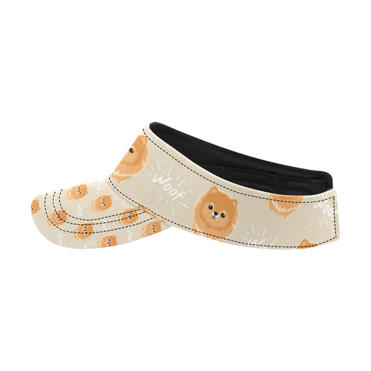 Pomeranians Pattern Print Design A04 Unisex Sun Visor