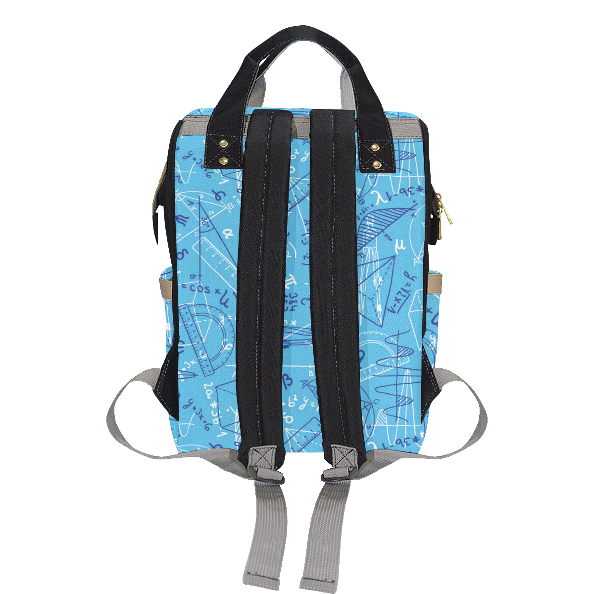 Math Pattern Print Design 02 Diaper Bag Backpack
