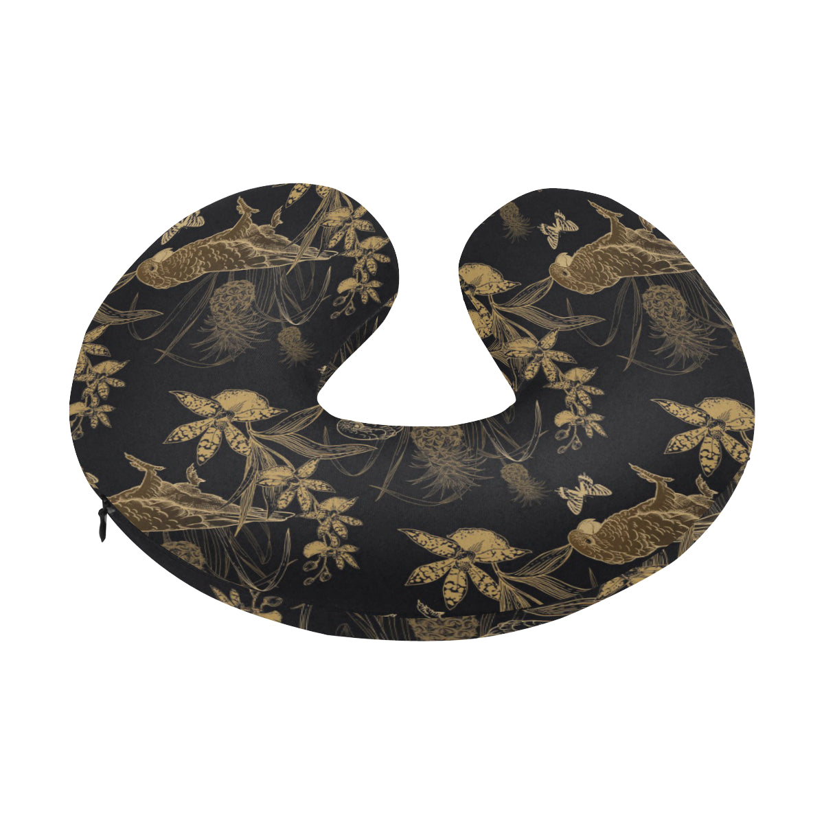 Parakeet Pattern Print Design A05 U-Shaped Travel Neck Pillow