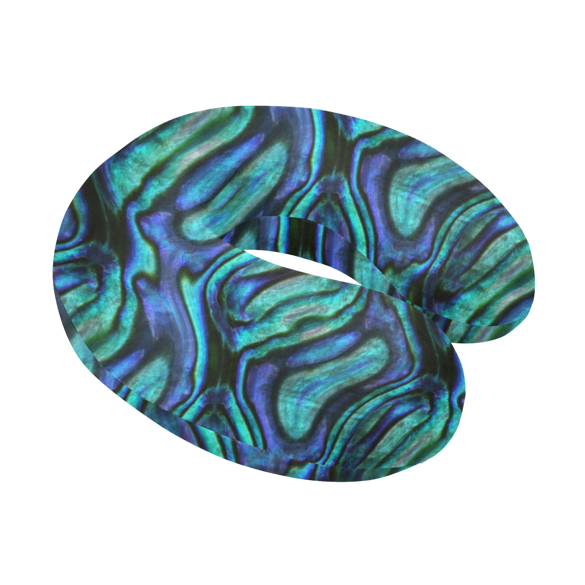 Abalone Pattern Print Design 02 U-Shaped Travel Neck Pillow