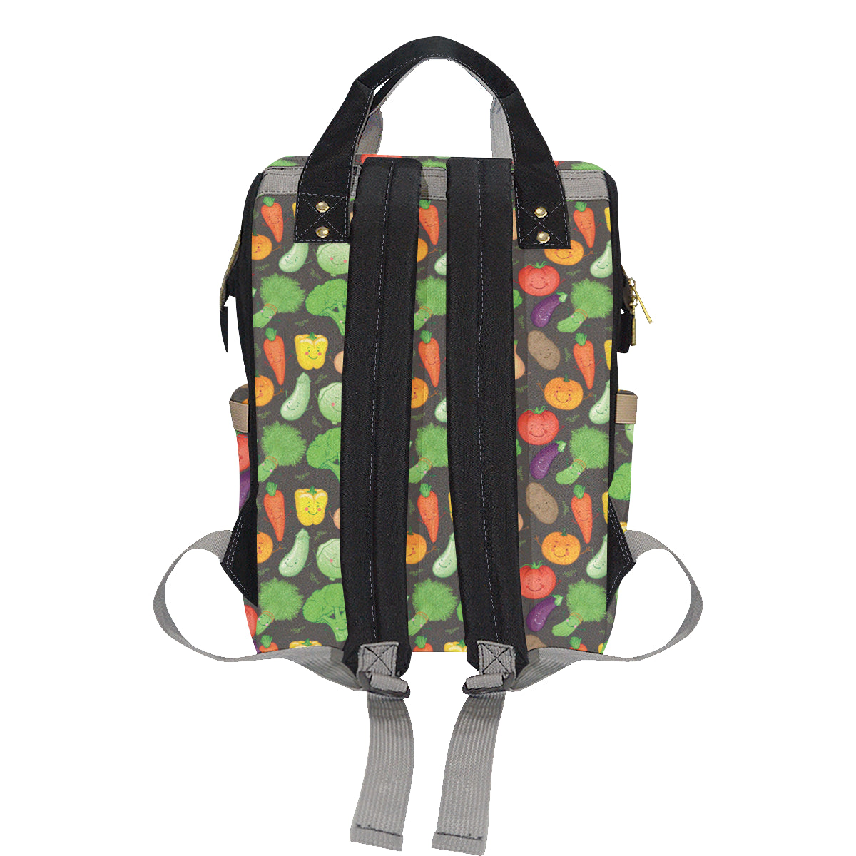 Vegan Funny Themed Design Print Diaper Bag Backpack