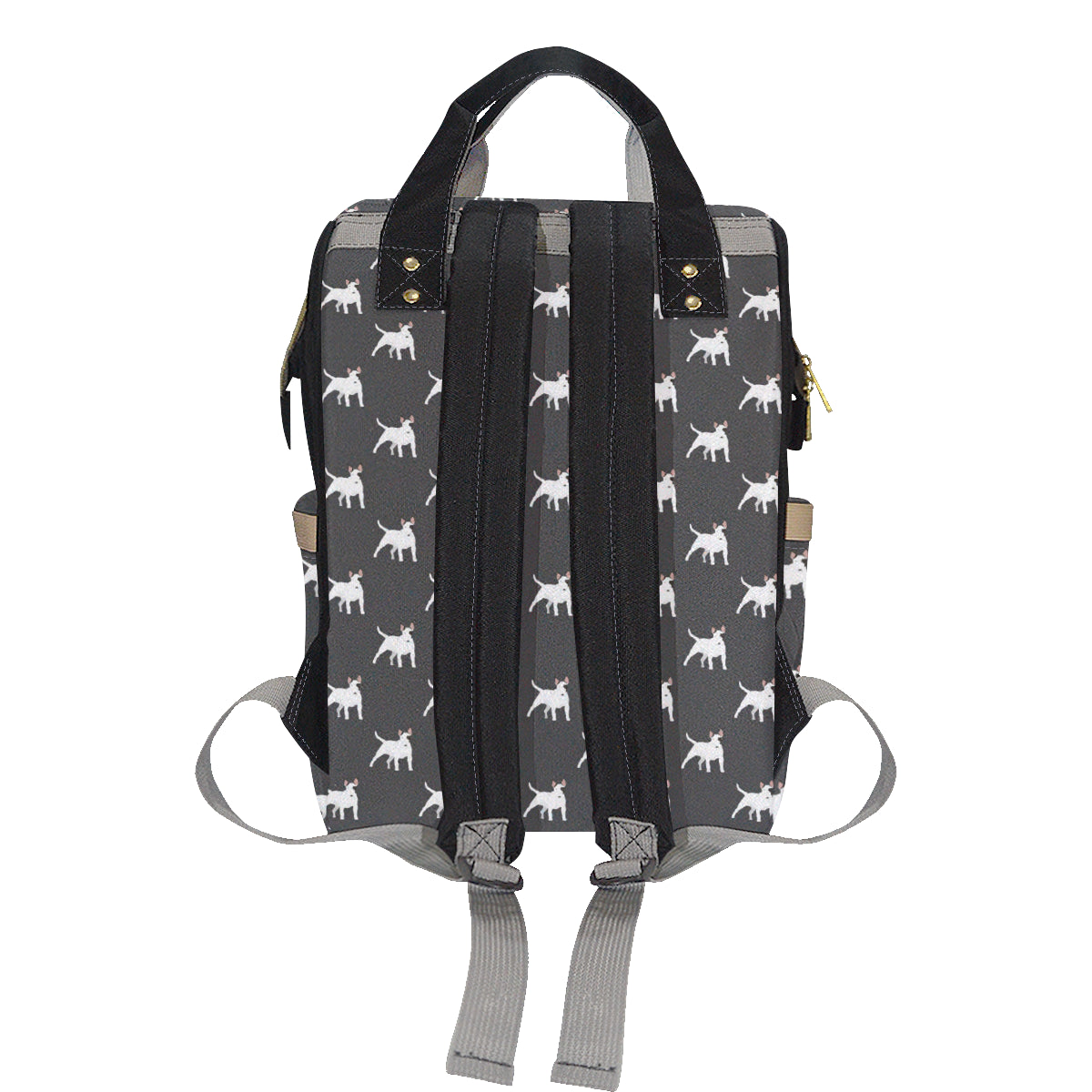 Bull Terriers Pattern Print Design 02 Diaper Bag Backpack