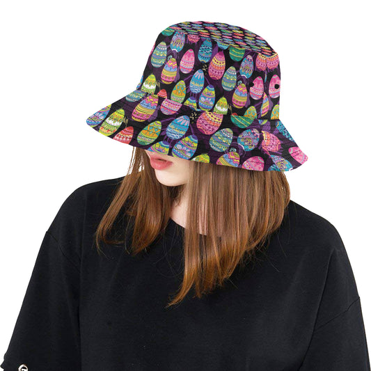 Easter Eggs Pattern Print Design RB08 Unisex Bucket Hat