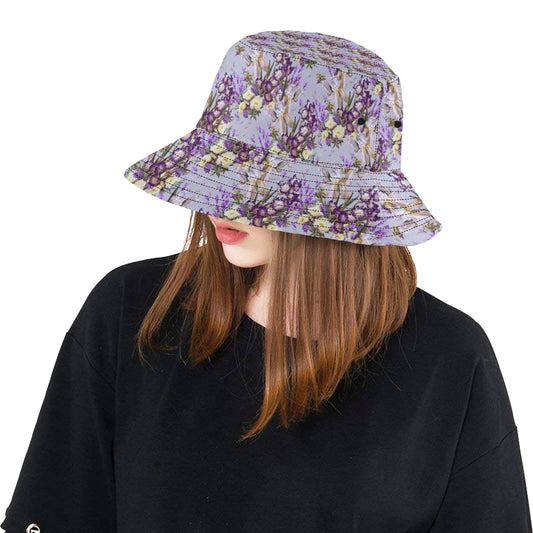 Iris Pattern Print Design IR07 Unisex Bucket Hat