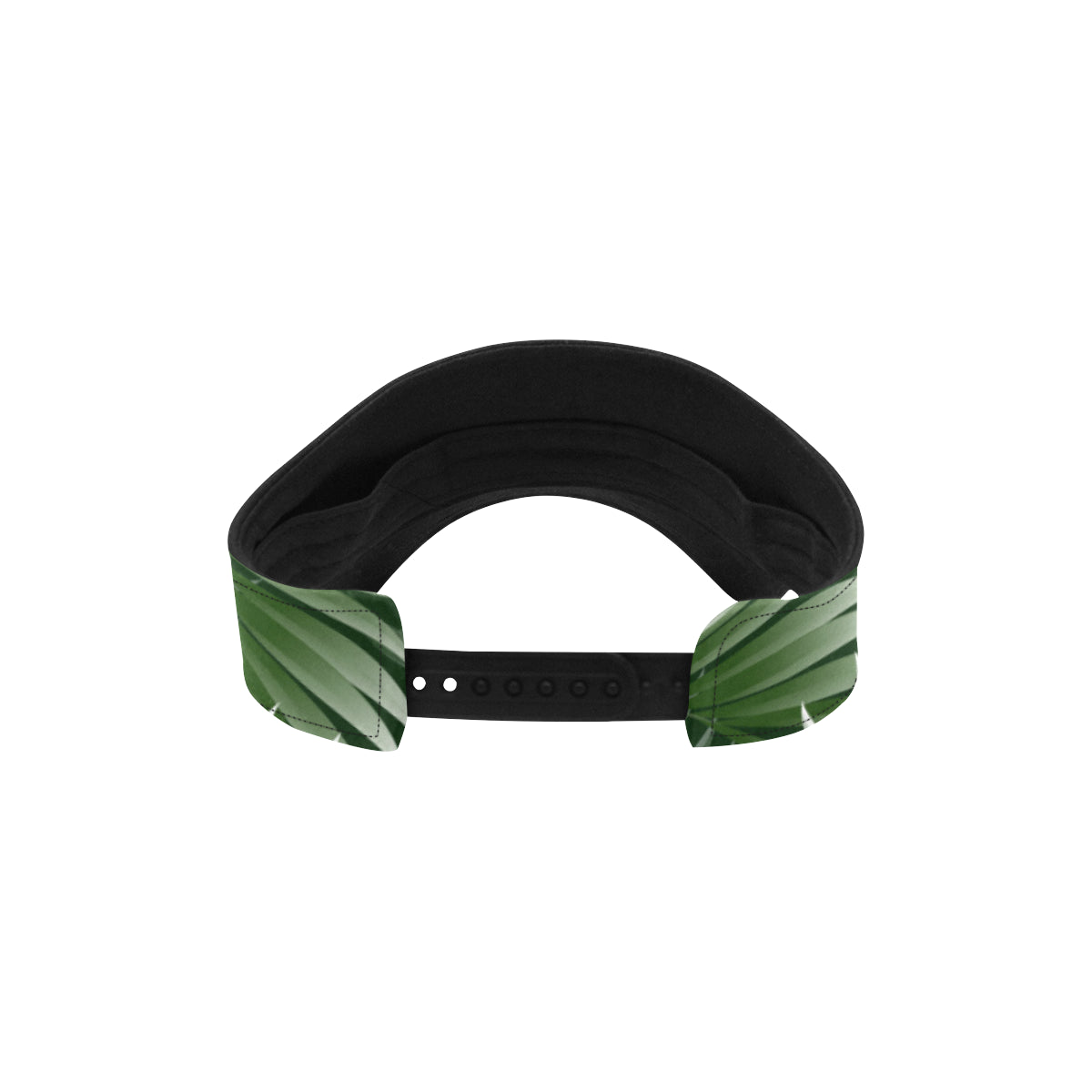 White Green Tropical Palm Leaves Unisex Sun Visor
