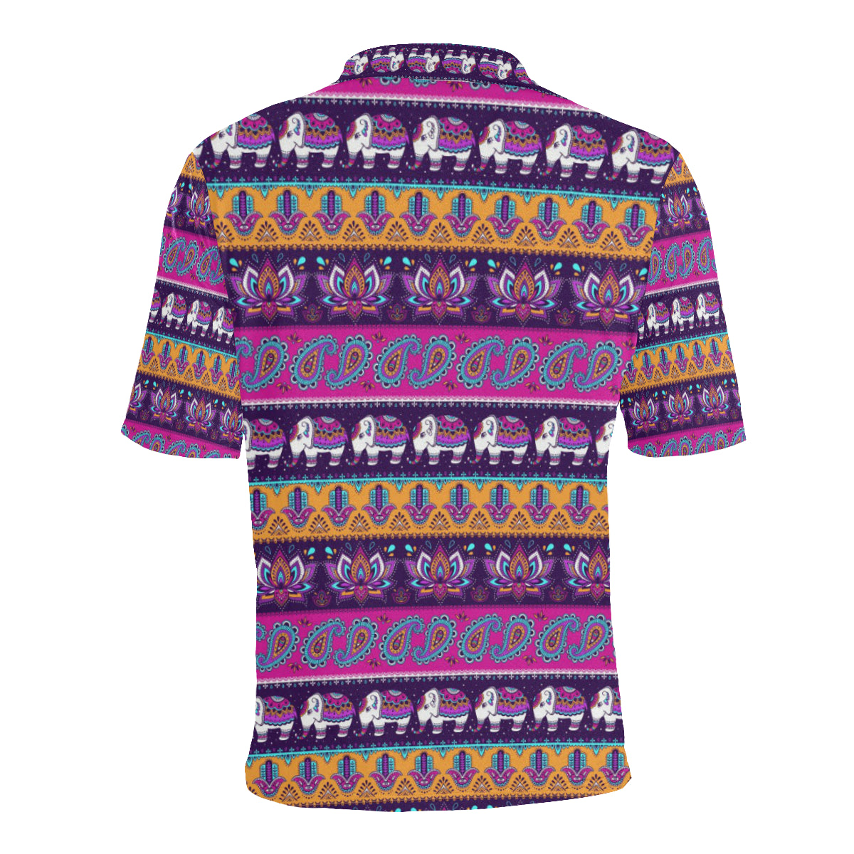 Boho Indian Style Pattern Men Polo Shirt