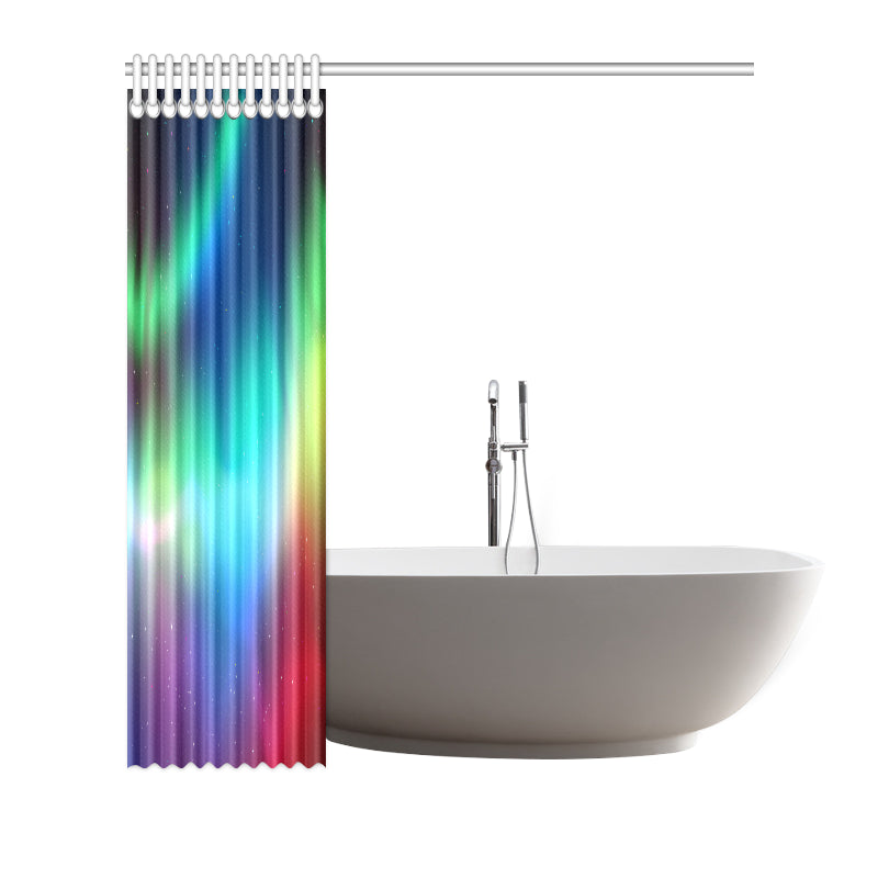 Aurora Borealis Pattern Print Design 02 Shower Curtain