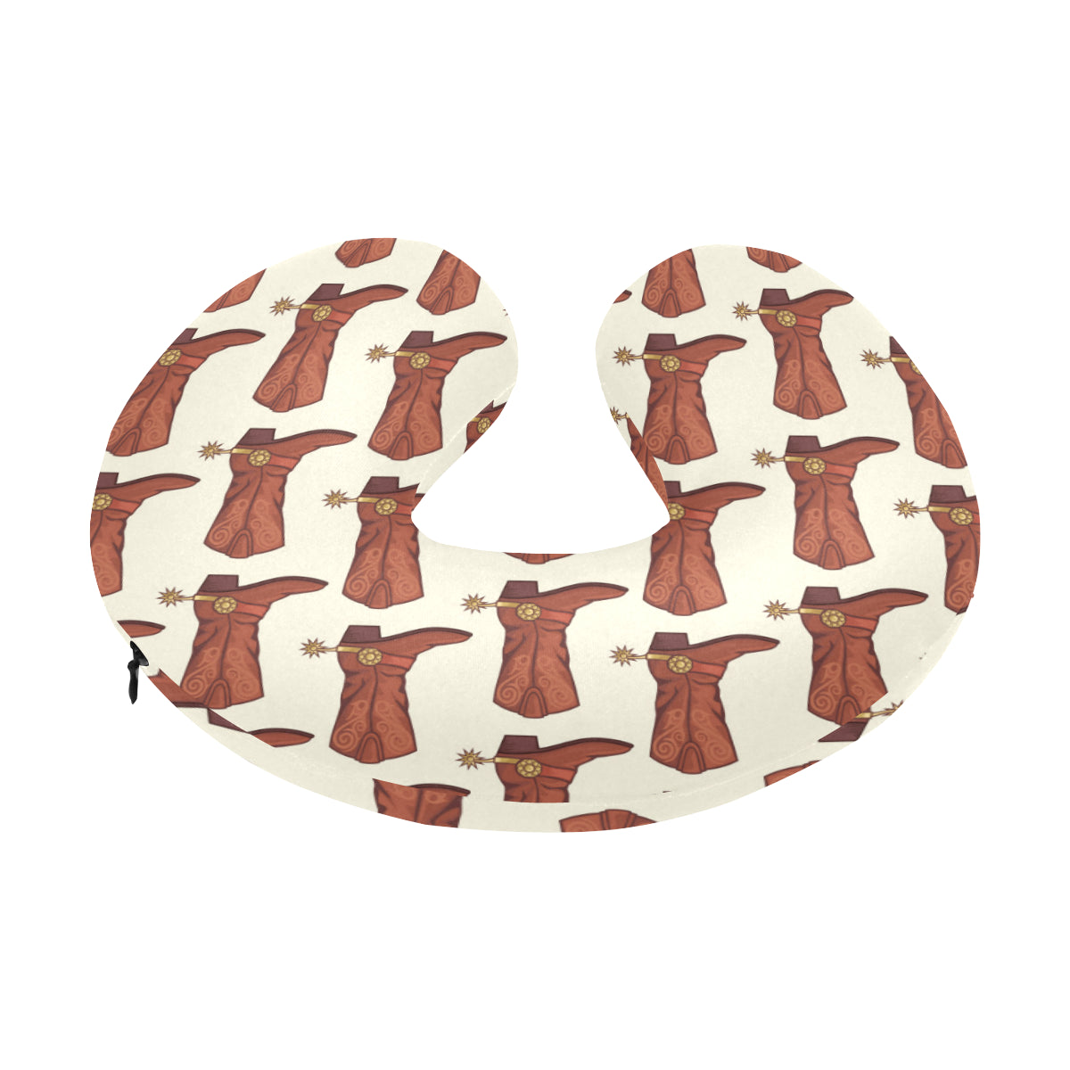 Cowboy Pattern Print Design 06 U-Shaped Travel Neck Pillow