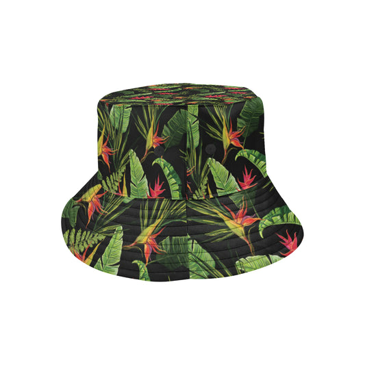 Bird Of Paradise Pattern Print Design BOP010 Unisex Bucket Hat