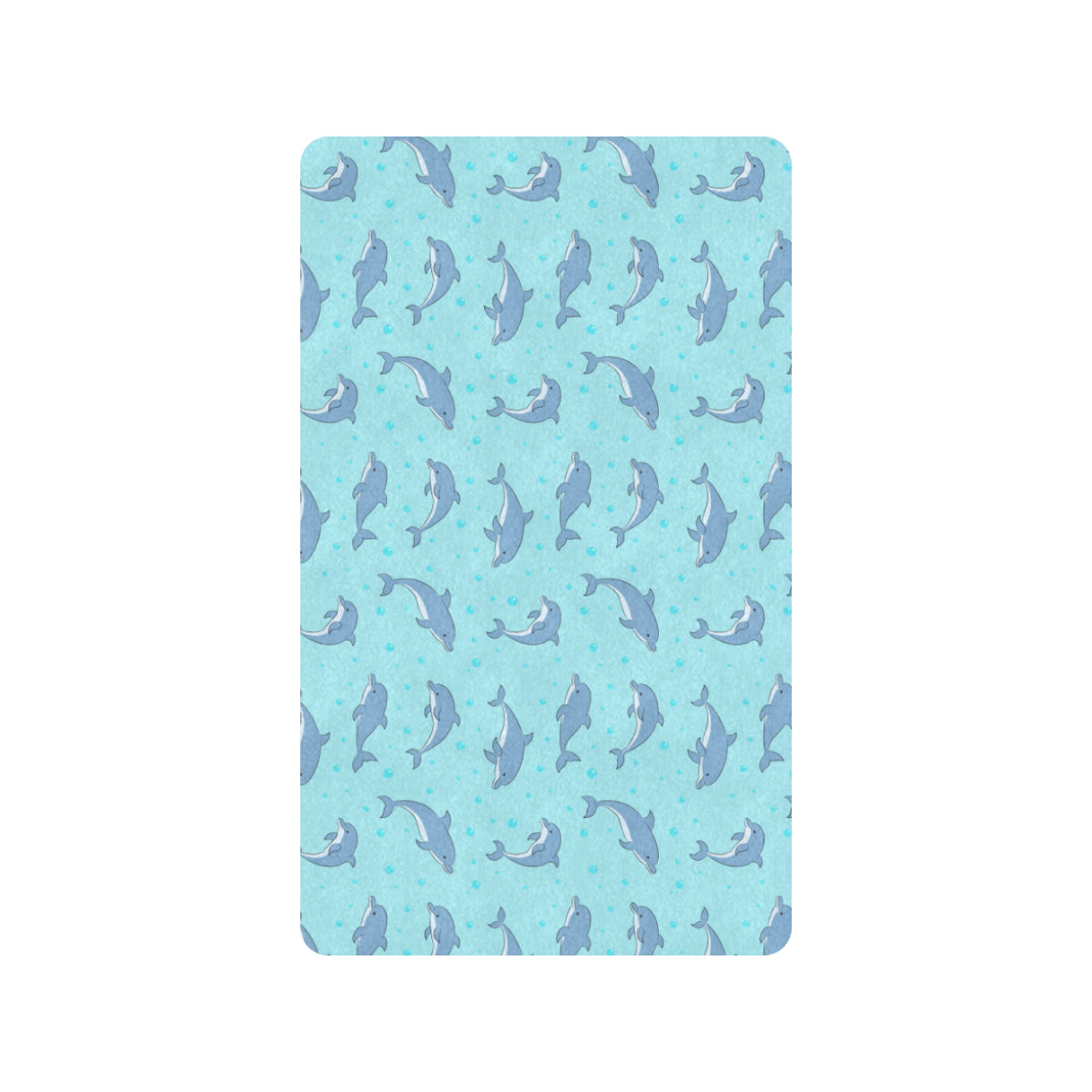 Dolphin Baby Cute Print Pattern Rubber Doormat