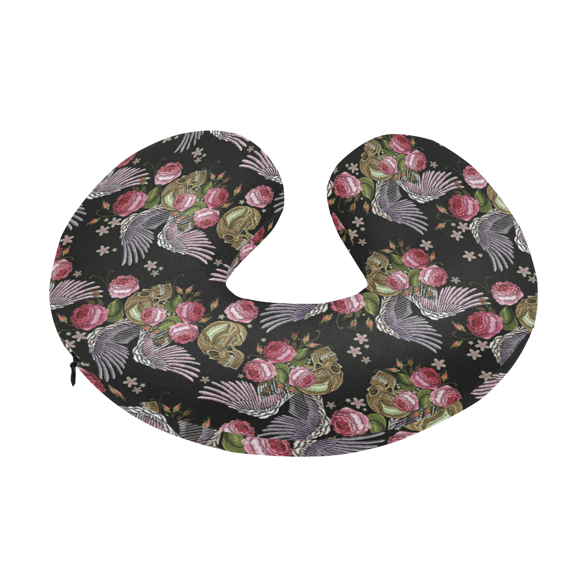 Angel Wings Pattern Print Design 06 U-Shaped Travel Neck Pillow