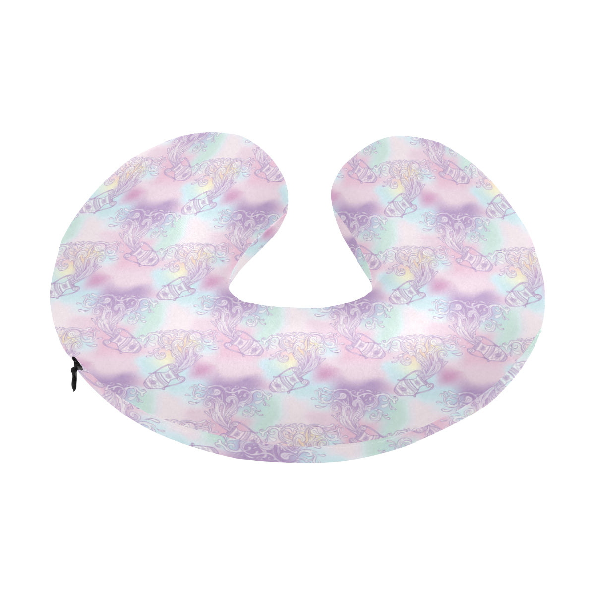 Aquarius Zodiac Pattern Print Design 01 U-Shaped Travel Neck Pillow