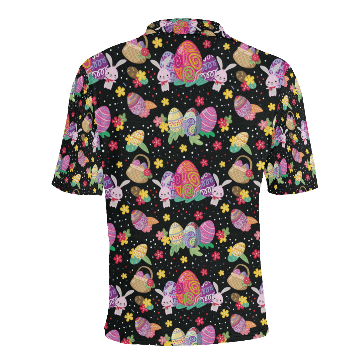 Easter Eggs Pattern Print Design RB06 Men Polo Shirt