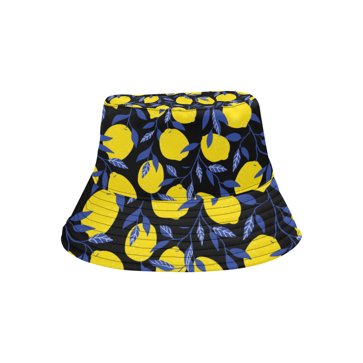 Lemon Pattern Print Design LM01 Unisex Bucket Hat