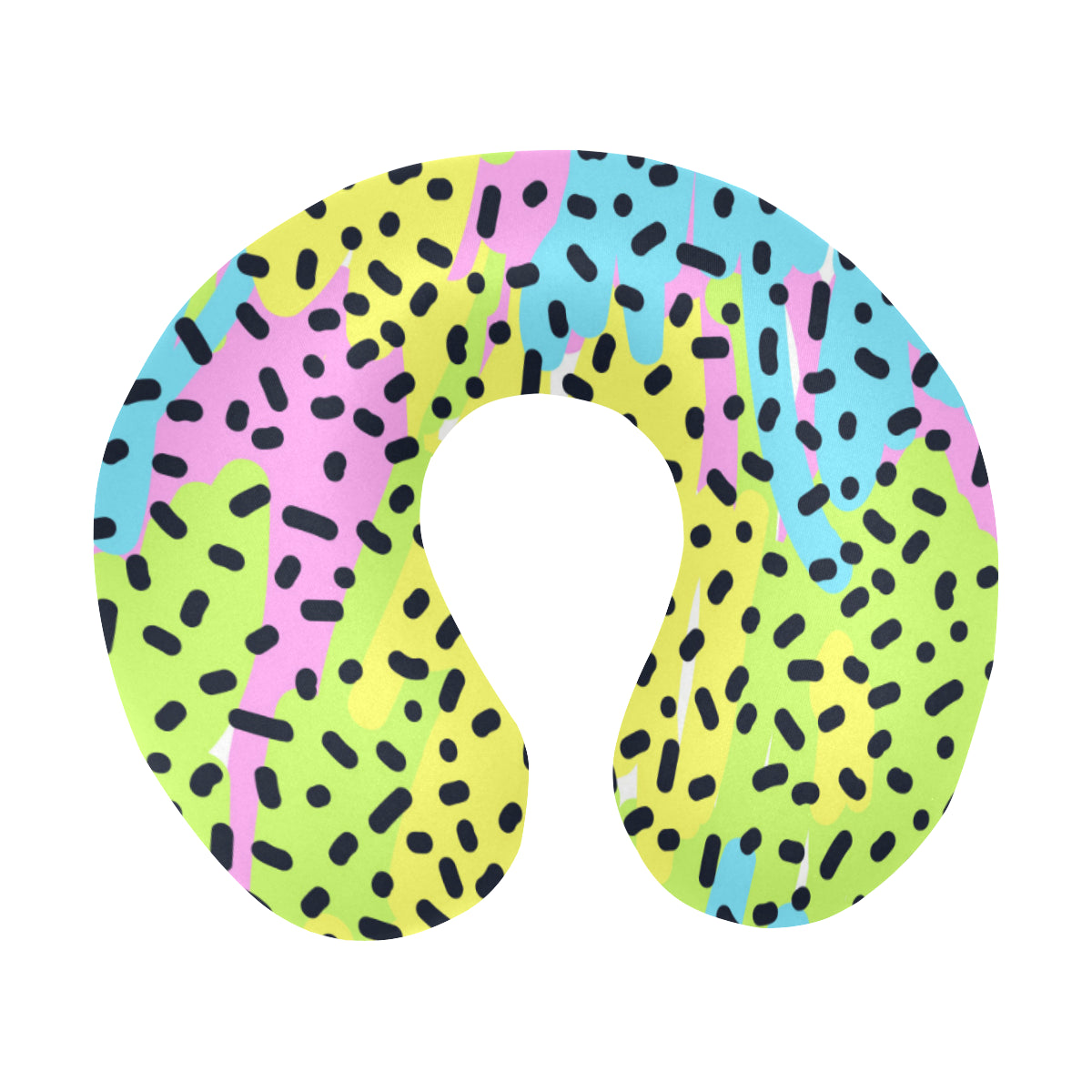 90s Pattern Print Design 2 U-Shaped Travel Neck Pillow