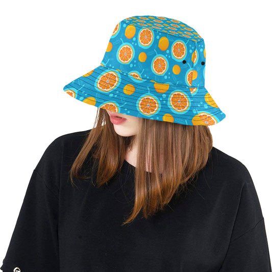 Grapefruit Pattern Print Design GF03 Unisex Bucket Hat