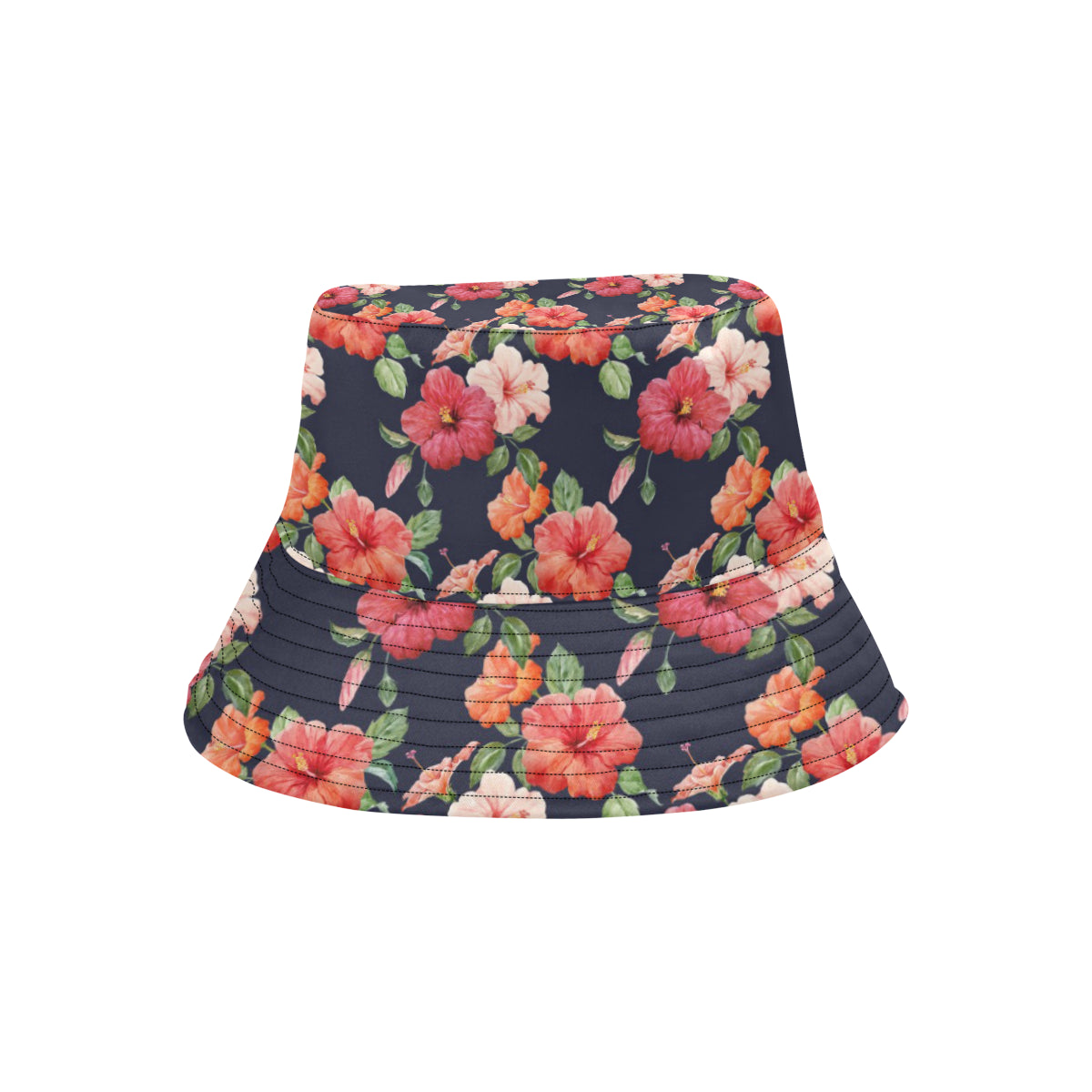 Tropical Flower Pattern Print Design TF020 Unisex Bucket Hat