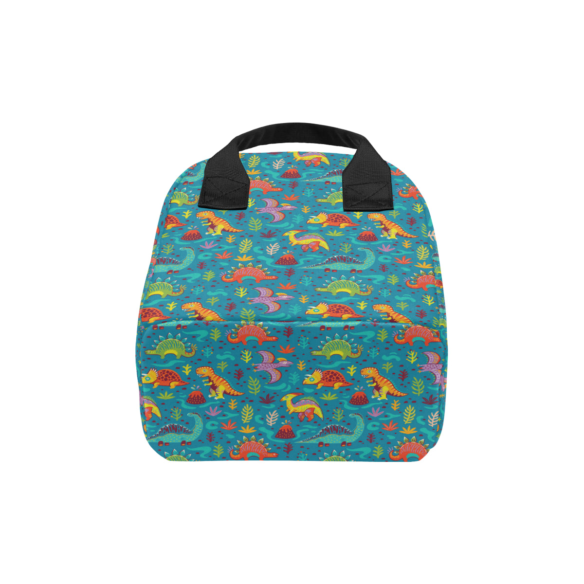 Dinosaur Cartoon Style Insulated Lunch Bag