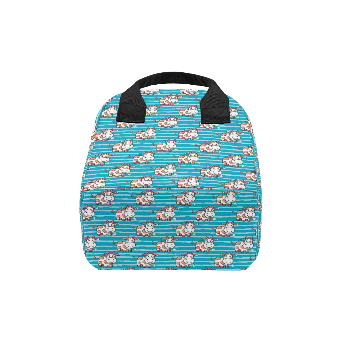 Cow Cute Print Pattern Insulated Lunch Bag