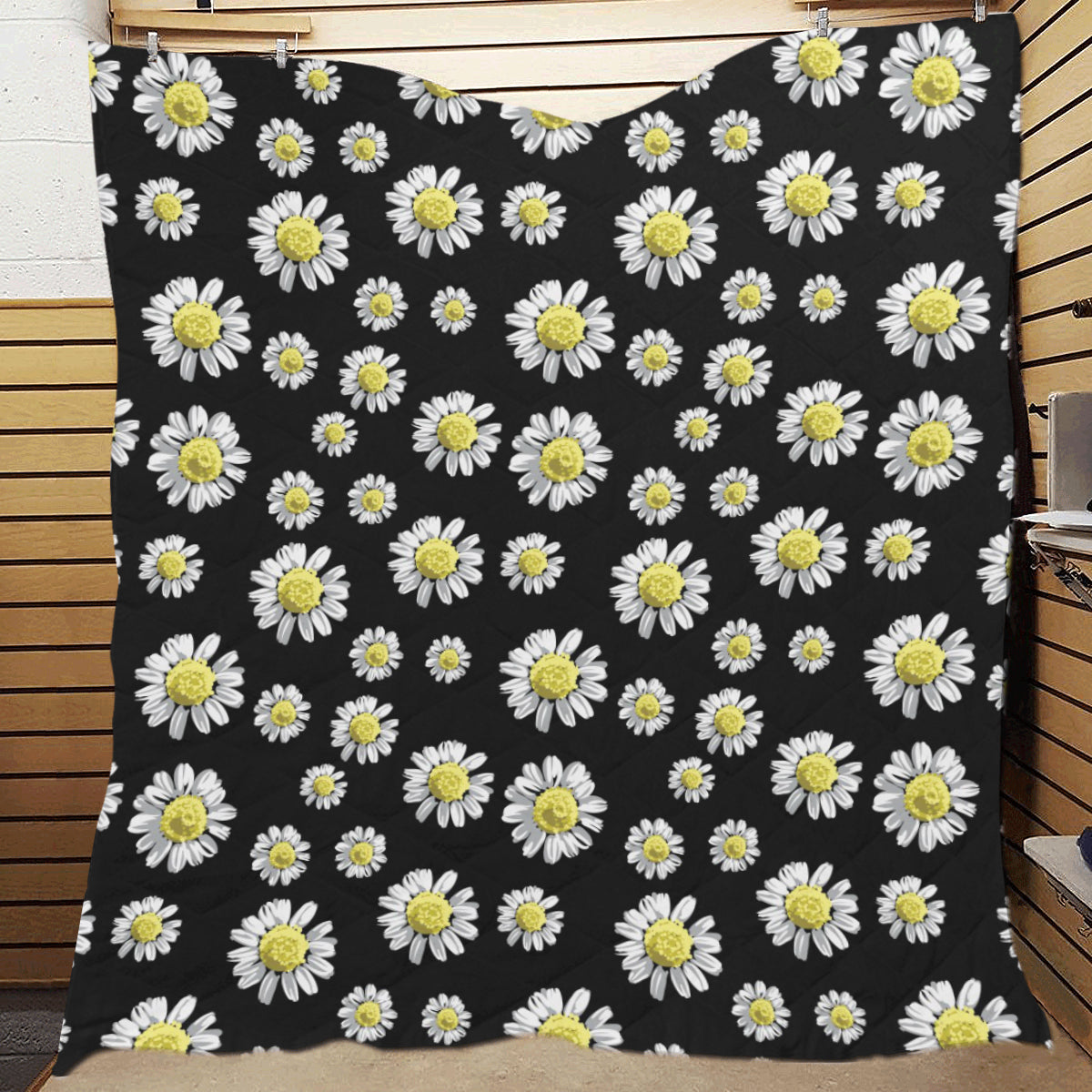 Daisy Pattern Print Design DS01 Premium Quilt