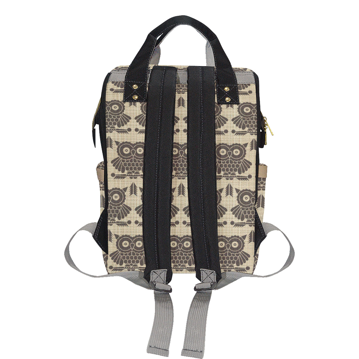 Owl Pattern Print Design A01 Diaper Bag Backpack