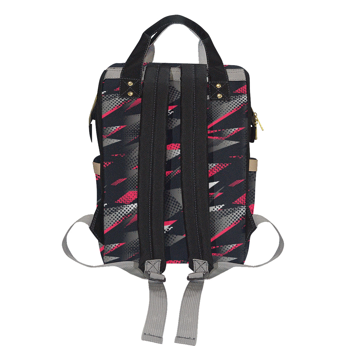 Racing Style Pattern Print Design A04 Diaper Bag Backpack