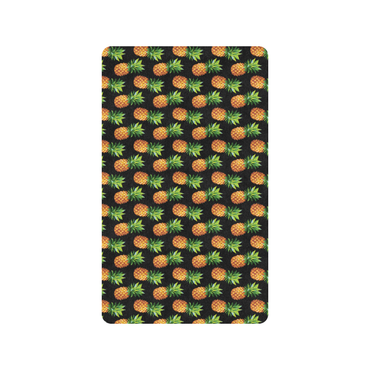 Pineapple Cute Print Design Pattern Rubber Doormat