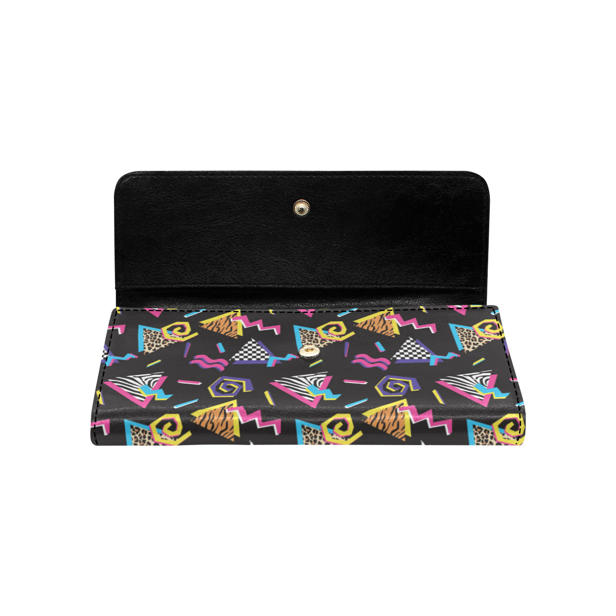 80s Pattern Print Design 3 Women's Trifold Wallet