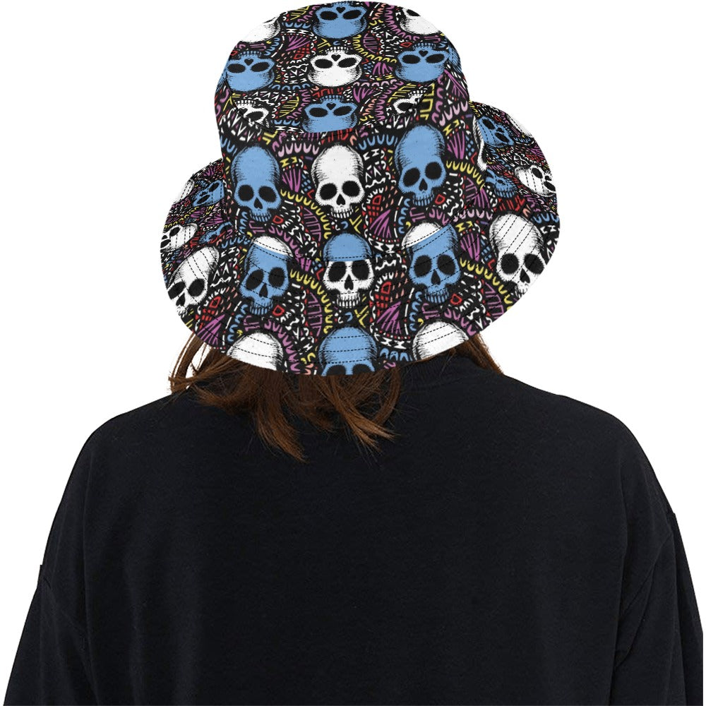 Skull Print Design LKS305 Unisex Bucket Hat