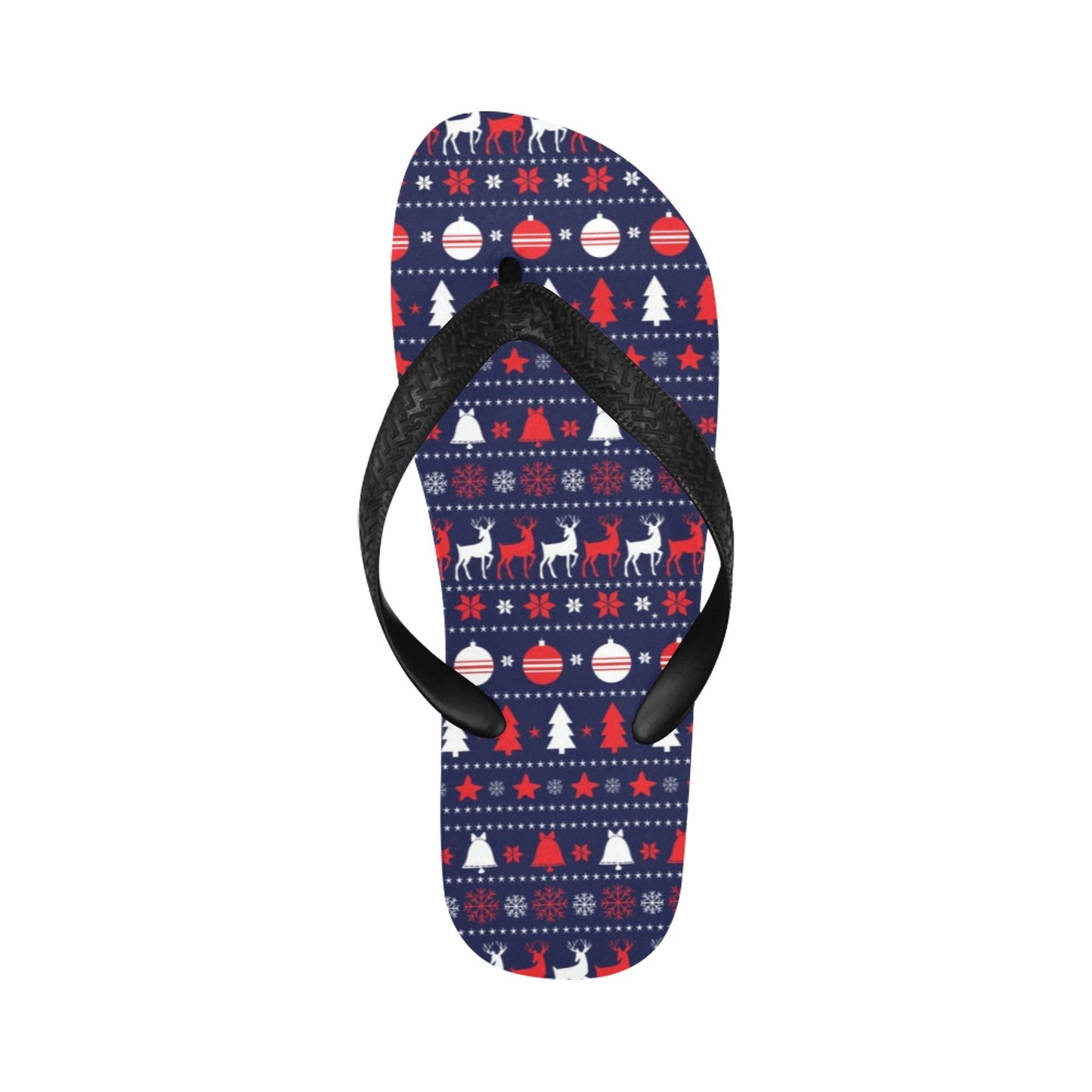 Reindeer Print Design LKS404 Flip Flops