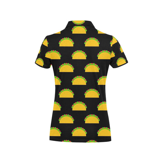 Taco Pattern Print Design TC06 Women's Polo Shirt