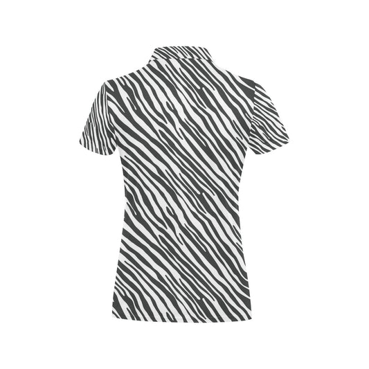 Zebra Classic Print Design LKS302 Women's Polo Shirt