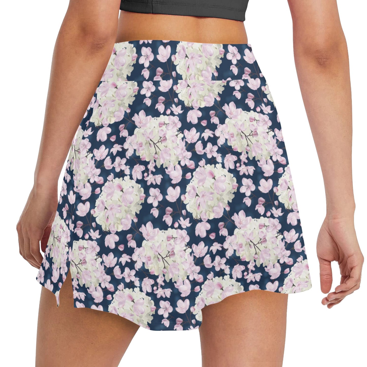 Sakura Print Design LKS305 Women's Golf Skirt with Pocket