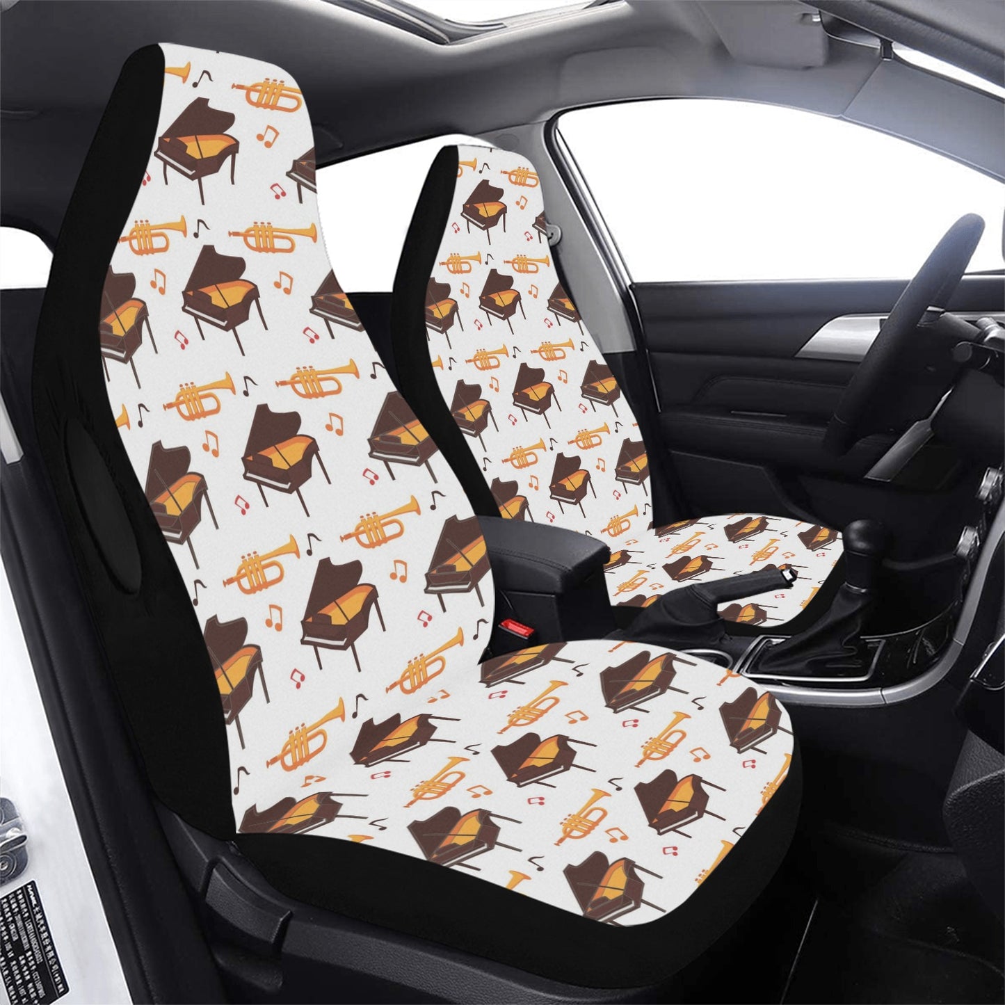 Piano Print Design LKS406 Car Seat Covers